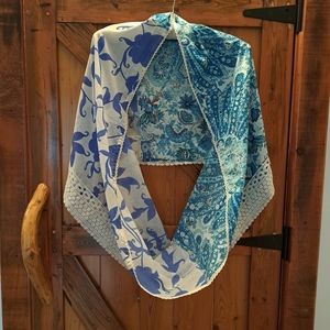 2 Pattern Cotton Infinity Scarf